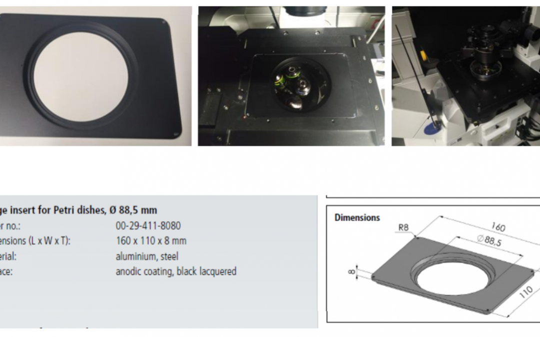 Nuevo inserto para placas p100 en el SCT Microscopía e Imagen