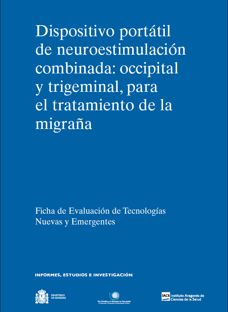 Dispositivo portátil de neuroestimulación combinada: occipital y trigeminal, para el tratamiento de la migraña