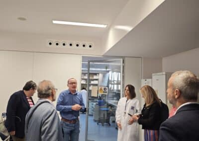 Organizadores y patrocinadores del XX Congreso nacional de informadores de la Salud ANIS 2025, visitan el CIBA (octubre 2025) junto al equipo directo del IACS