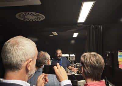 Organizadores y patrocinadores del XX Congreso nacional de informadores de la Salud ANIS 2025, visitan el CIBA (octubre 2025) junto al equipo directo del IACS