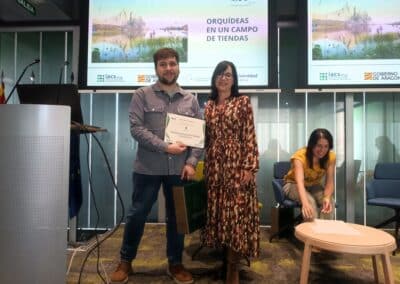Entrega de premios del III Concurso fotográfico Medioambiente y acciones por el clima, el 24 de octubre en el salón de actos del CIBA, segundo premio