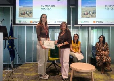 Entrega de premios del III Concurso fotográfico Medioambiente y acciones por el clima, el 24 de octubre en el salón de actos del CIBA, tercer premio