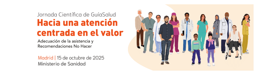 Cartel Jornada Científica de GuíaSalud 2025: Hacia una atención centrada en el valor