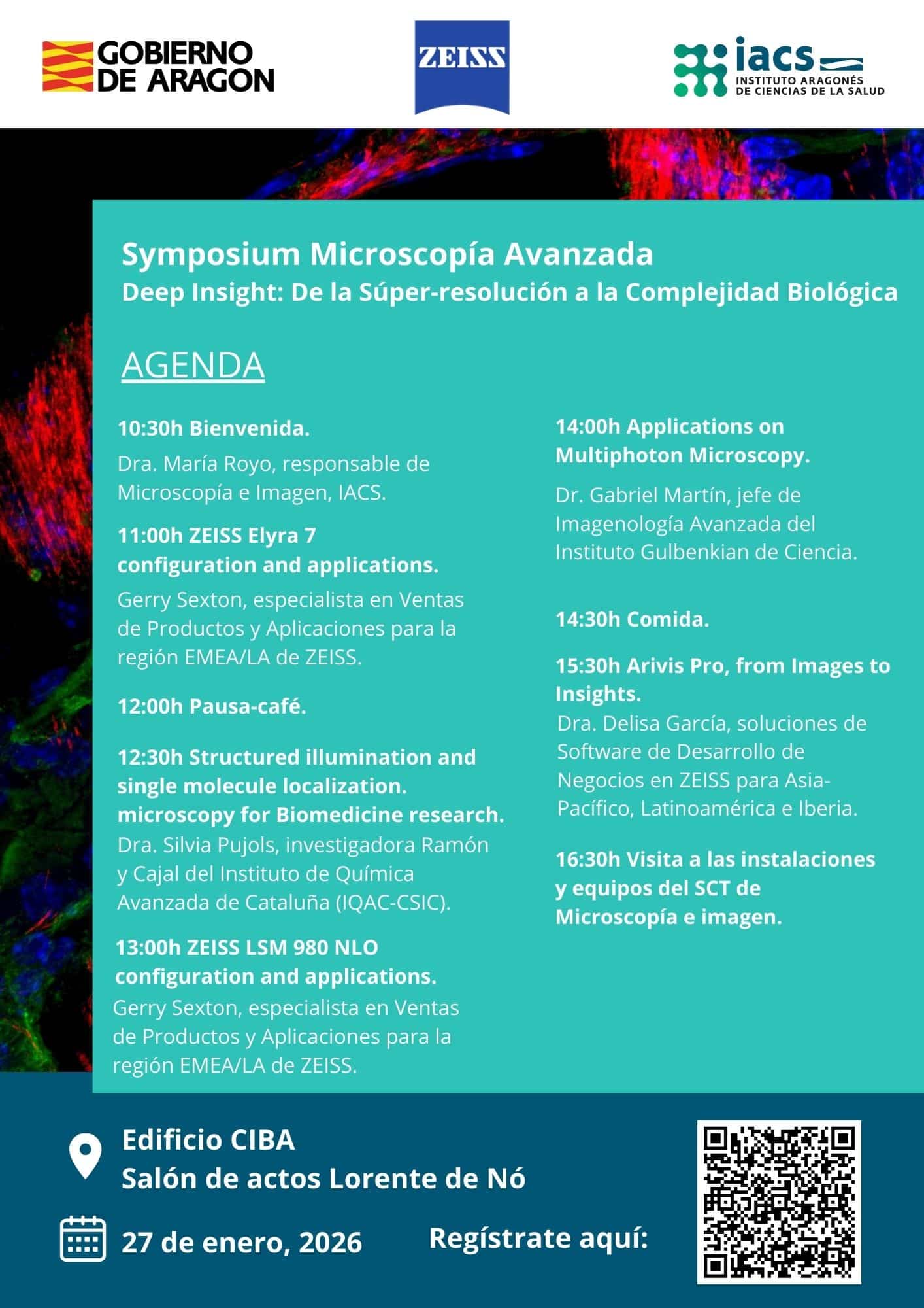 Cartel Symposium Microscopía Avanzada<br />