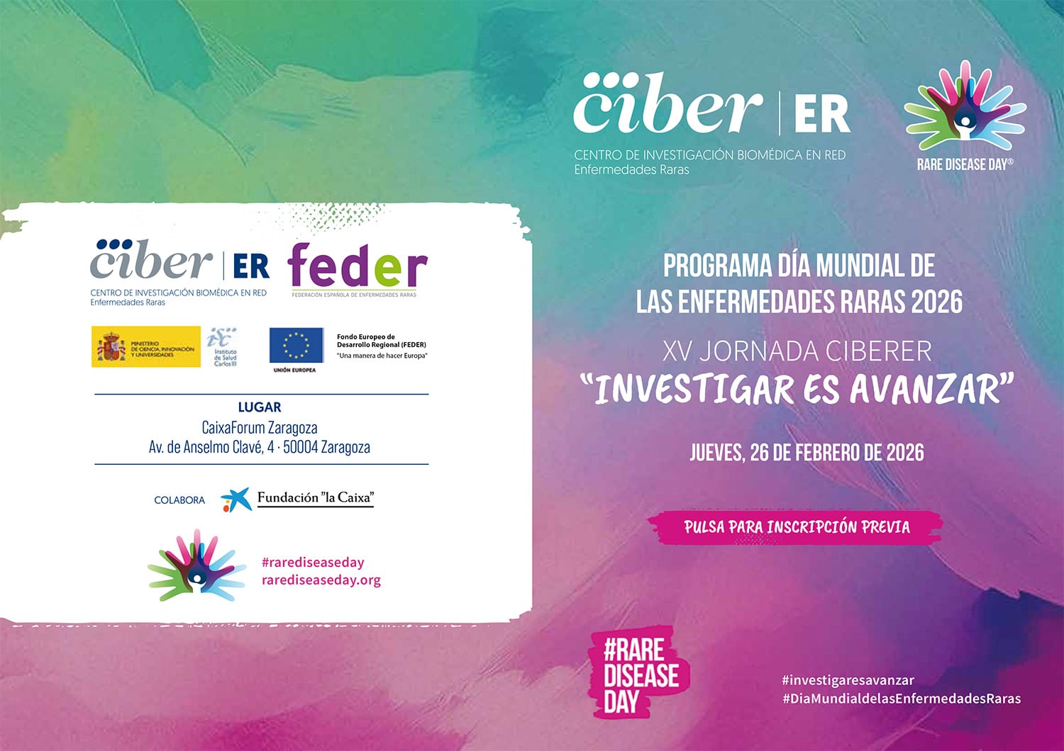 Jornada Día Mundial Enfermedades raras cartel