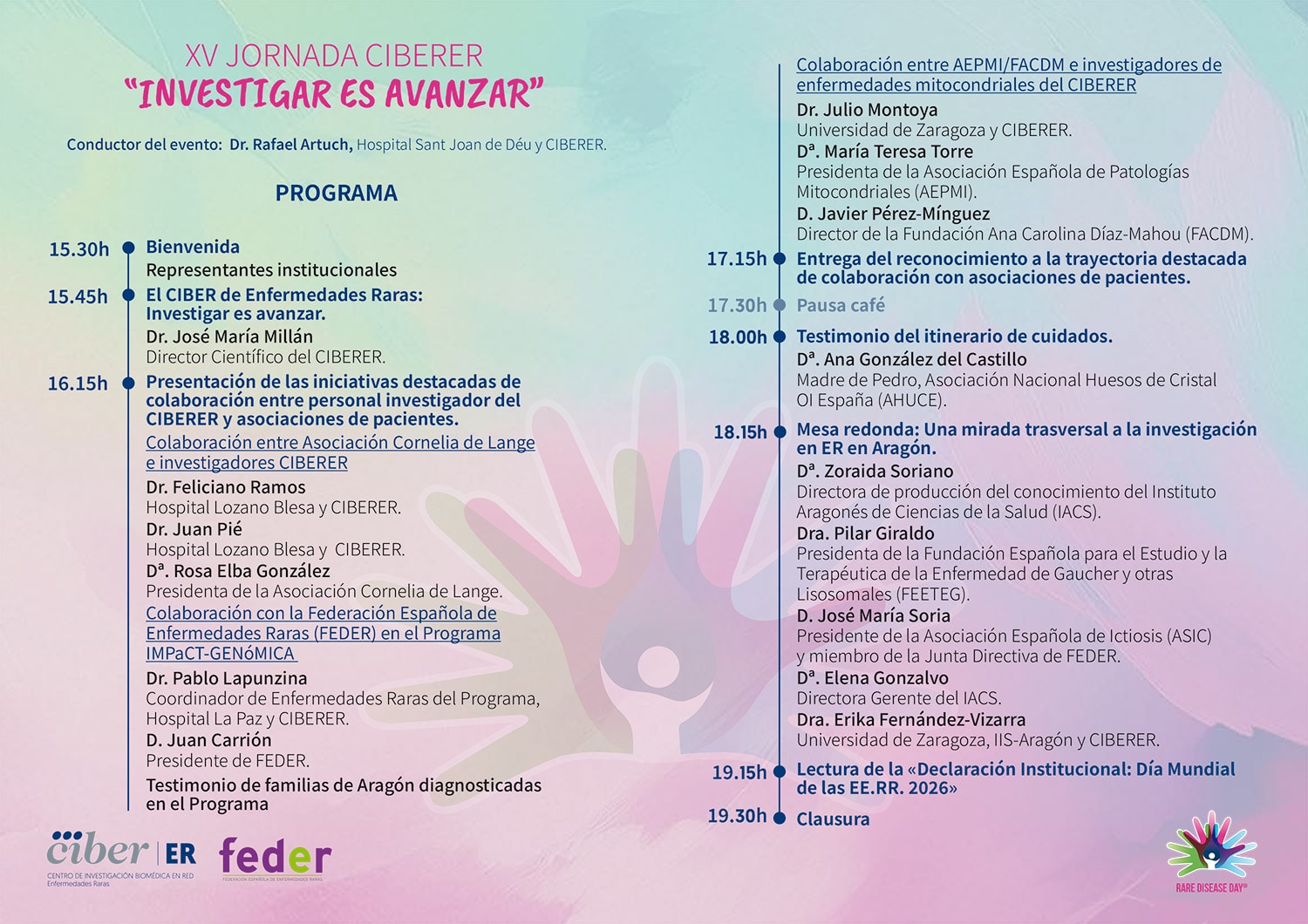 Jornada Día Mundial Enfermedades raras programa