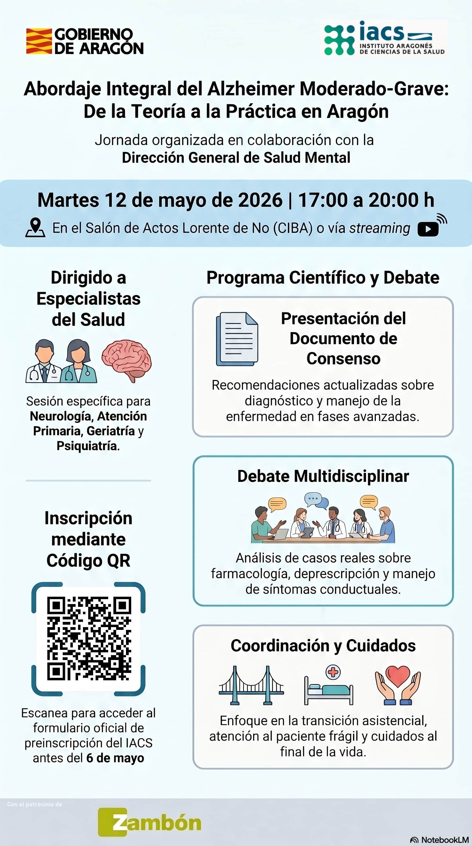 Infografía Jornada Abordaje integral de la Enfermedad de Alzheimer