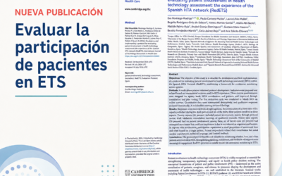 El IACS participa en la publicación del primer protocolo nacional para mejorar la participación de pacientes en la evaluación de tecnologías sanitarias