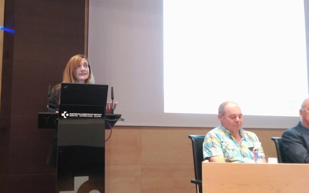 Sandra García Armesto, durante su participación en 25 aniversario Osteba